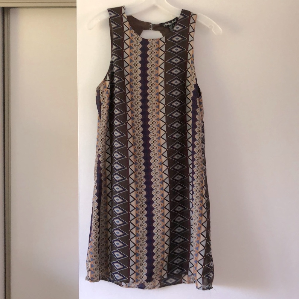 New Mini Printed Sleeveless Dress